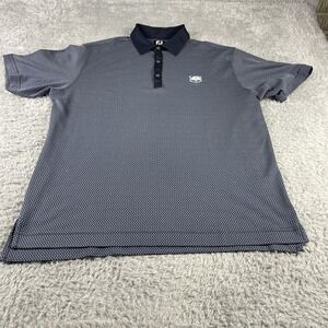 Footjoy FJ Golf Polo Shirt Polyester Spandex Stretch Sz L Logo Sewn
